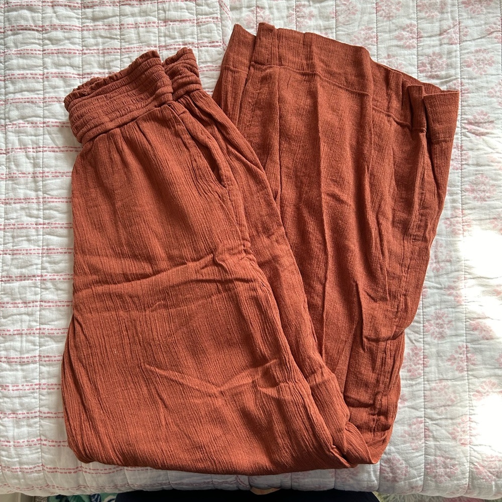 Abercrombie crinkle pants xsp